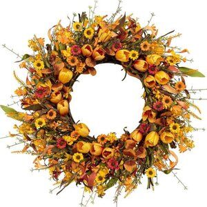 Autumn Harvest Floral Wreath